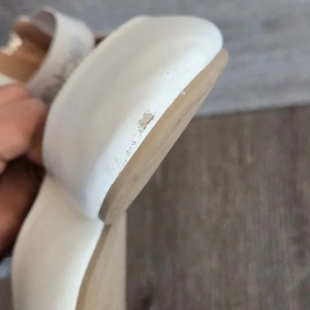 bebe Ballet Flats with Elastic Ankle Strap Size 2